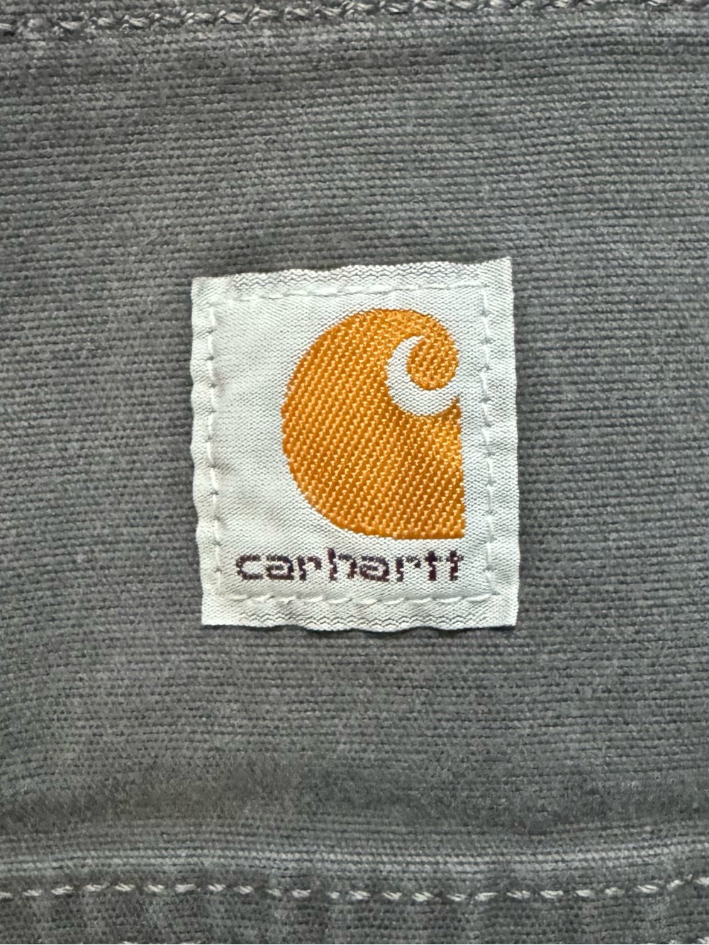 Carhartt Relaxed Fit Canvas Work Pant Size 44‎ x 30 Men's Dark Gray Logo Pants